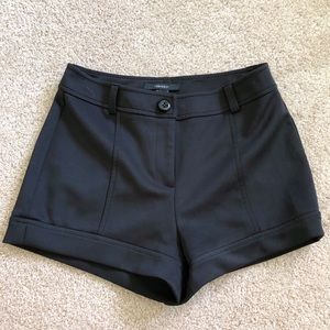 classy high waisted black shorts